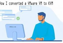 How I converted a VMware VM to KVM