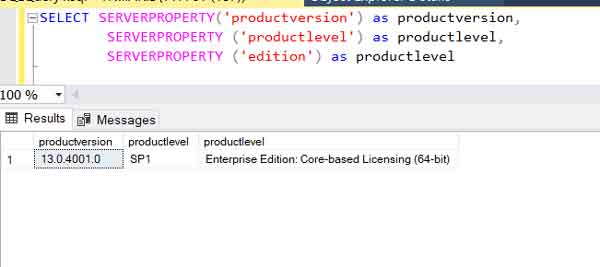 How do I find out what License has been applied to my SQL Server installation