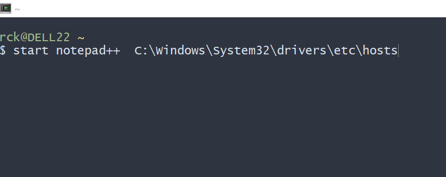 how to open cmd with notepad