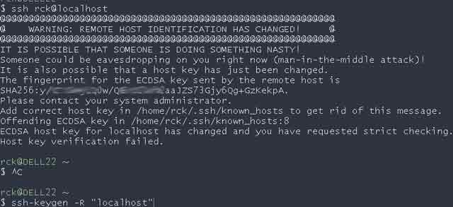 warning-remote-host-identification-has-changed