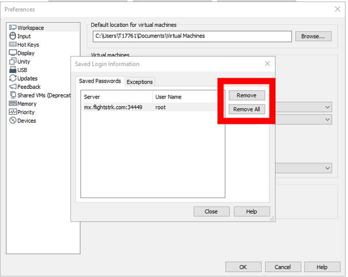 Show Saved Login InformationESXi Version windows 10