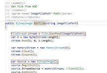 FileStream to byte array c sharp