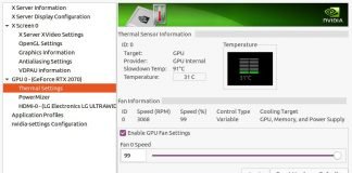 Nvidia Fans Settings