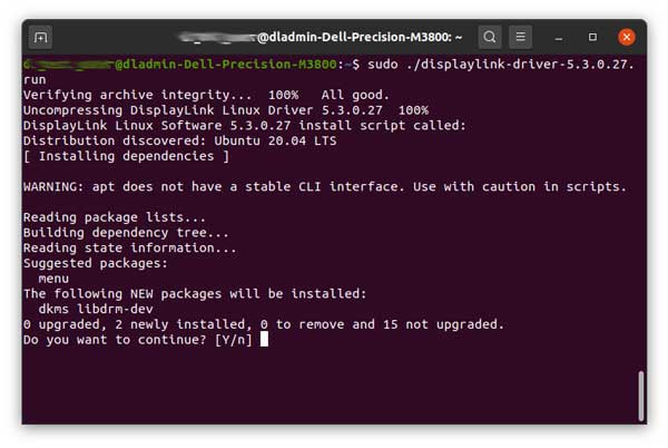 DisplayLink-Graphics Install Linux2