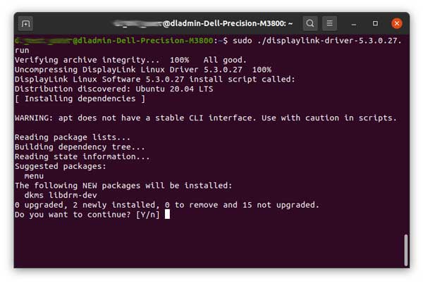 DisplayLink-Graphics Install Linux2