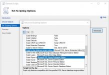 Downgrade version the database of SQL Server