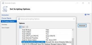 Downgrade version the database of SQL Server